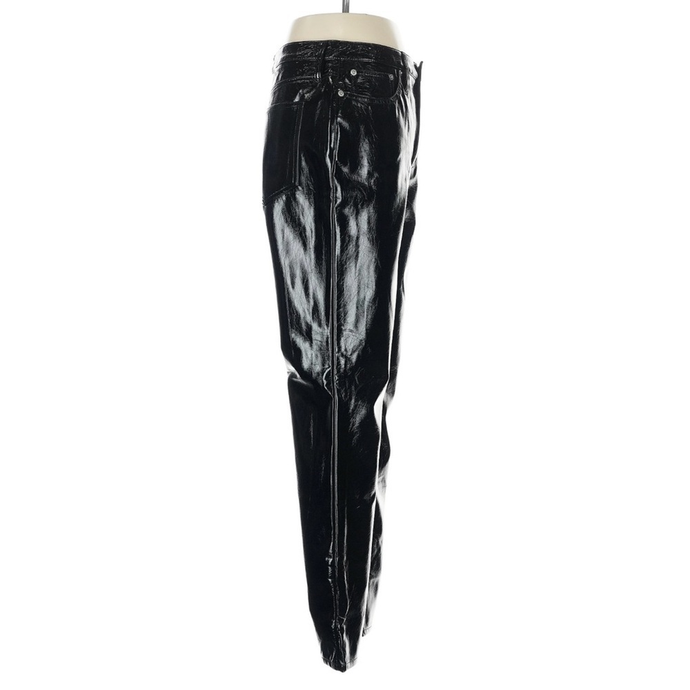J.Crew Collection Faux Leather Pants High Rise Demi Boot Crop Black Size 28 NWT - Picture 4 of 10